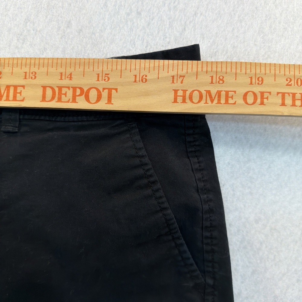 Old Navy Black Shorts Women Sz 12 Regular Cotton Stretch Chino 5" Inseam Casual - Picture 9 of 16